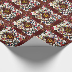 Vintages Patchwork - Floral Wrapping Paper Geschenkpapier