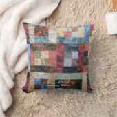 Vintages Patchwork-Quilt Kissen (Decke)