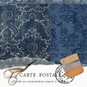 Vintages Patchwork Quilt rustikale Blumendekoupage Seidenpapier