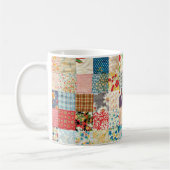 Vintages Patchwork Quilt-Tasse Kaffeetasse (Links)