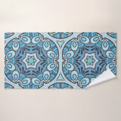 Vintages Patchwork-Quiltmuster. Handgezeichnete De Badehandtuch (Badehandtuch)