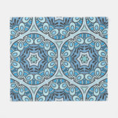 Vintages Patchwork-Quiltmuster. Handgezeichnete De Fleecedecke (Vorderseite (Horizontal))