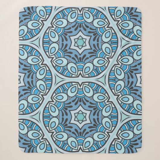 Vintages Patchwork-Quiltmuster. Handgezeichnete De Sherpadecke (Vorderseite)