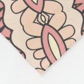 Vintages Patchwork-Quiltmuster. Vintag dekorativ Fleecedecke (Ecke)