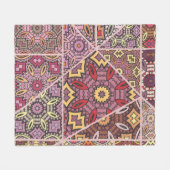 Vintages Patchwork-Quiltmuster. Vintag dekorativ Fleecedecke (Vorderseite (Horizontal))