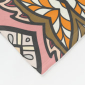 Vintages Patchwork-Quiltmuster. Vintag dekorativ Fleecedecke (Ecke)