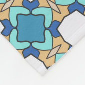 Vintages Patchwork-Quiltmuster. Vintag dekorativ Fleecedecke (Ecke)