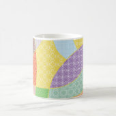 Vintages Patchwork-Quiltmuster. Vintag dekorativ Kaffeetasse (Mittel)