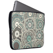Vintages Patchwork-Quiltmuster. Vintag dekorativ Laptopschutzhülle (Vorne Rechts)