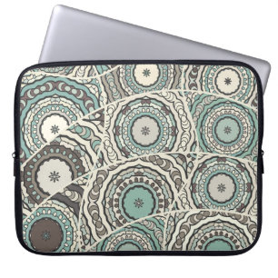 Vintages Patchwork-Quiltmuster. Vintag dekorativ Laptopschutzhülle