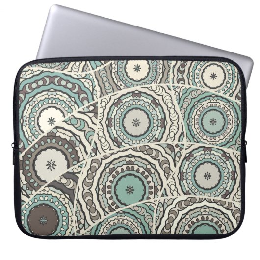 Vintages Patchwork-Quiltmuster. Vintag dekorativ Laptopschutzhülle (Vorderseite)