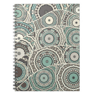 Vintages Patchwork-Quiltmuster. Vintag dekorativ Notizblock
