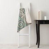 Vintages Patchwork-Quiltmuster. Vintag dekorativ Sherpadecke (Beispiel)