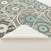 Vintages Patchwork-Quiltmuster. Vintag dekorativ Sherpadecke (3/4)
