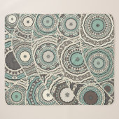 Vintages Patchwork-Quiltmuster. Vintag dekorativ Sherpadecke (Vorderseite (Horizontal))
