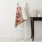 Vintages Patchwork-Quiltmuster. Vintag dekorativ Sherpadecke (Beispiel)
