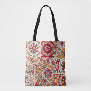 Vintages Patchwork-Quiltmuster. Vintag dekorativ Tasche