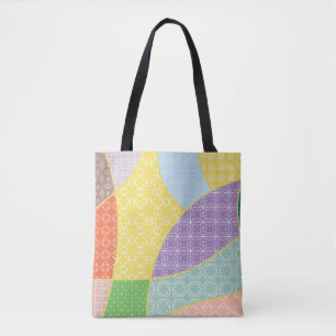 Vintages Patchwork-Quiltmuster. Vintag dekorativ Tasche
