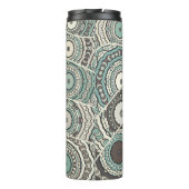 Vintages Patchwork-Quiltmuster. Vintag dekorativ Thermosbecher (Rückseite)