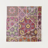 Vintages Patchwork-Quiltmuster. Vintag dekorativ Wandteppich (Vorderseite (Horizontal))