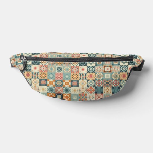 Vintages, Patchwork-Stepplook Bauchtasche (Ablage )