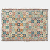 Vintages, Patchwork-Stepplook Decke (Vorderseite)