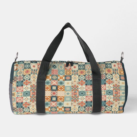 Vintages, Patchwork-Stepplook Duffle Bag (Rückseite)