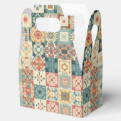 Vintages, Patchwork-Stepplook Geschenkschachtel (Geöffnet)