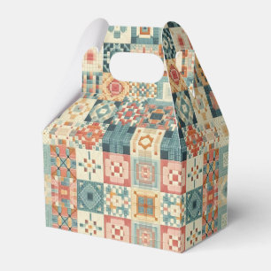 Vintages, Patchwork-Stepplook Geschenkschachtel