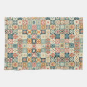 Vintages, Patchwork-Stepplook Geschirrtuch (Horizontal)