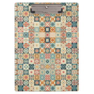 Vintages, Patchwork-Stepplook Klemmbrett