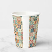 Vintages, Patchwork-Stepplook Pappbecher (Links)