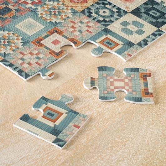 Vintages, Patchwork-Stepplook Puzzle (Seite)