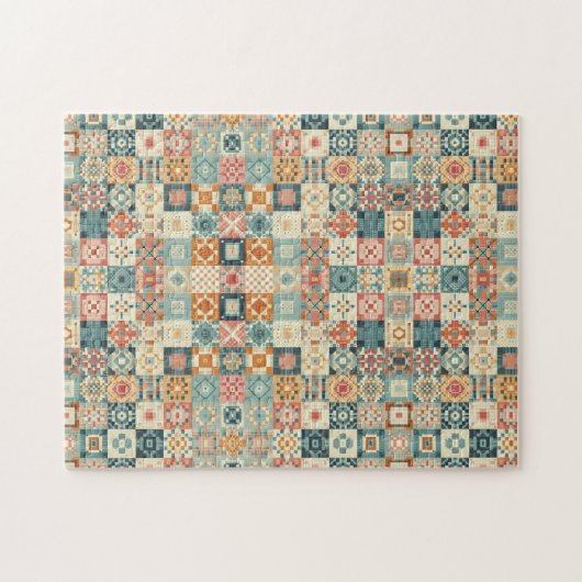 Vintages, Patchwork-Stepplook Puzzle (Horizontal)