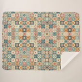 Vintages, Patchwork-Stepplook Sherpadecke (Vorderseite (Horizontal))