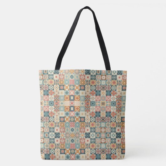 Vintages, Patchwork-Stepplook Tasche (Vorderseite)