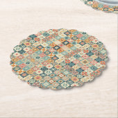 Vintages, Patchwork-Stepplook Untersetzer (angewinkelt)