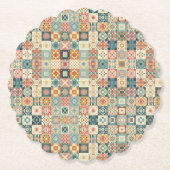 Vintages, Patchwork-Stepplook Untersetzer (Vorderseite)