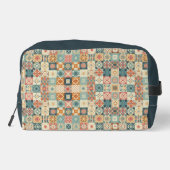 Vintages, Patchwork-Stepplook Waschbeutel (Rückseite)