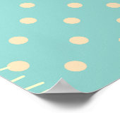 Vintages Patchwork: Textil - Nahtloser Hintergrund Poster (Ecke)