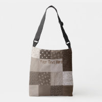 Vintages Patchworkgewebe retro Sepiaentwurf