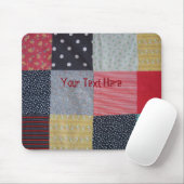 Vintages Patchworkmuster Mousepad (Mit Mouse)
