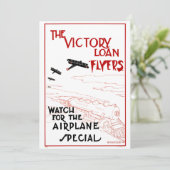 Vintages Patriotikum, Flyer von Siegesdarlehen Flu (Stehend Vorderseite)