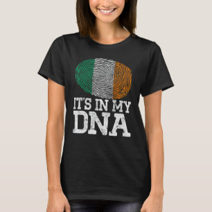 Vintages Patriotikum in meiner DNA Irland Flag T-Shirt
