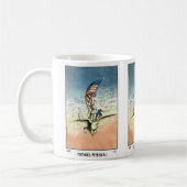 Vintages Patriotikum, Lady, Adler mit amerikanisch Kaffeetasse (Links)