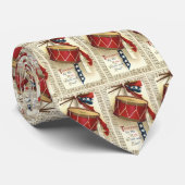 Vintages Patriotikum, Trommeln mit musikalischen B Krawatte (Gerollt)