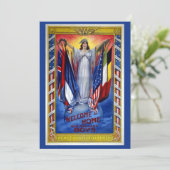 Vintages Patriotisches Amerika, Freiheit der Fried (Stehend Vorderseite)