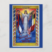 Vintages Patriotisches Amerika, Freiheit der Fried Postkarte (Vorderseite)