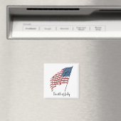 Vintages patriotisches amerikanisches Fahnen im Wi Magnet (In Situ (Geschirrspüler))