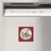Vintages Patriotisches Kindermagnet Magnet (In Situ (Geschirrspüler))